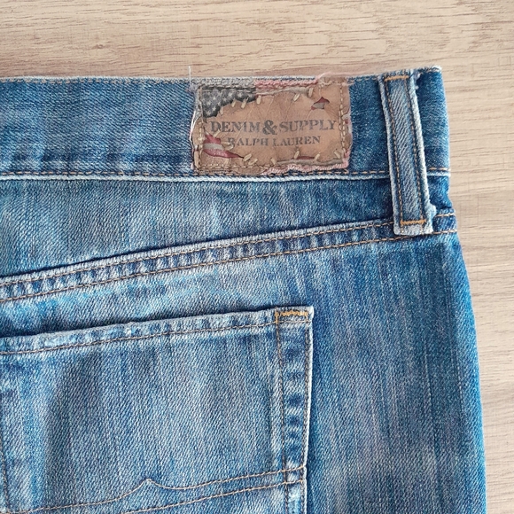 Denim & Supply Ralph Lauren Raw Hem Denim Mini Skirt Medium Wash Size 30 - Picture 10 of 10